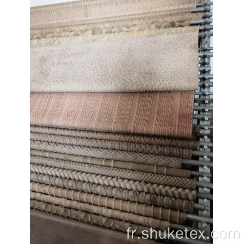 Tissu à tricoter en jacquard brillant en flanelle